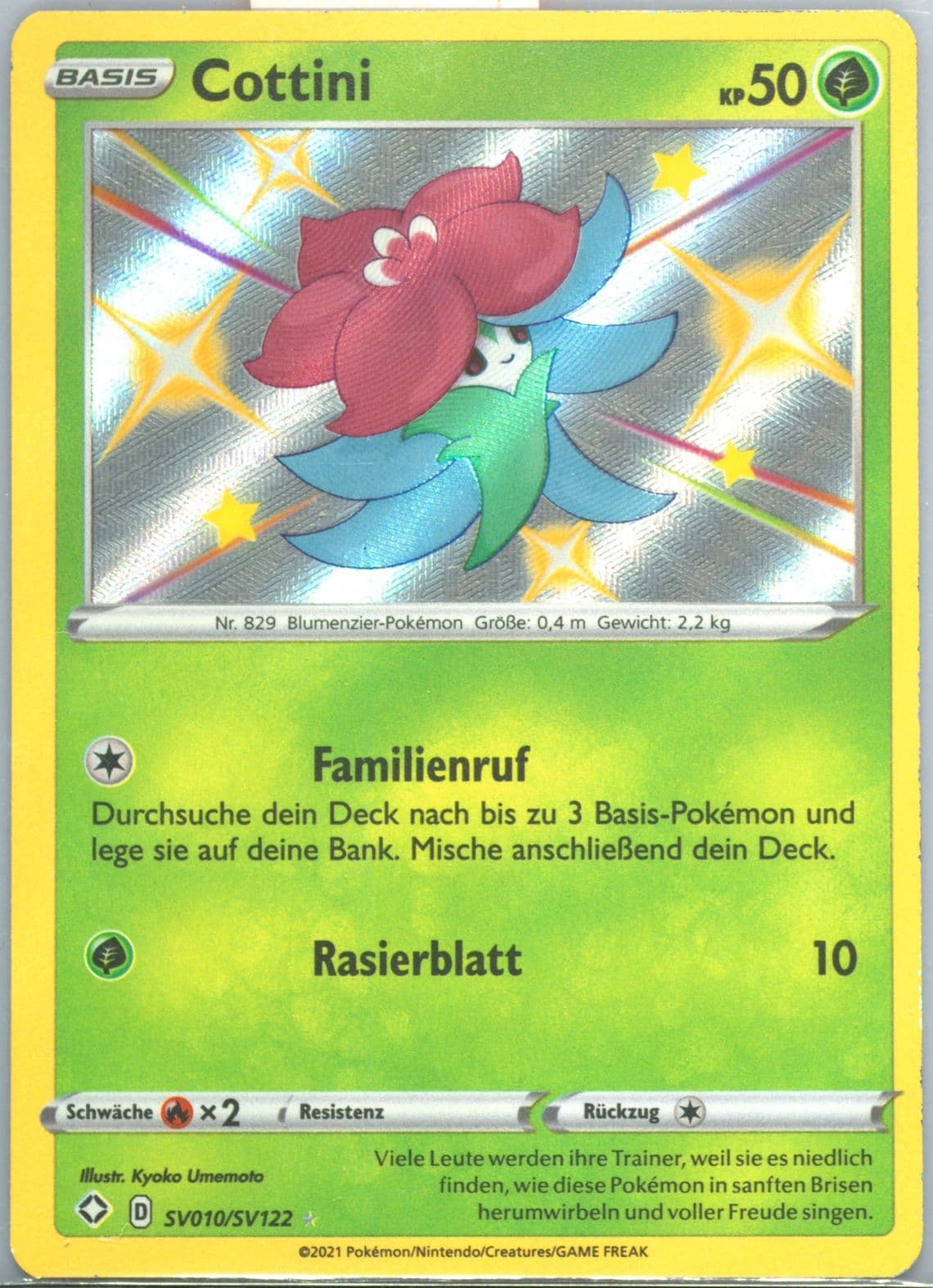 Cottini-Holo German (SV010) 2021 Pokemon Sword & Shield Shining Fates