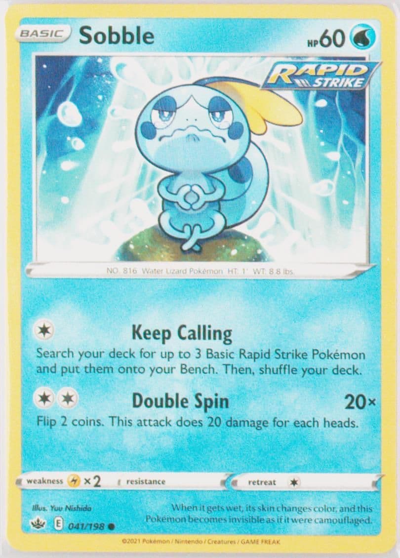 Sobble (041) 2021 Pokemon Sword & Shield Chilling Reign