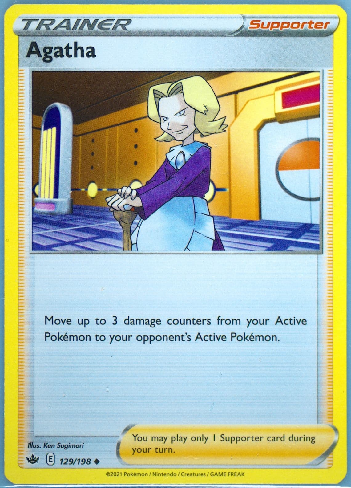 Agatha (129) 2021 Pokemon Sword & Shield Chilling Reign
