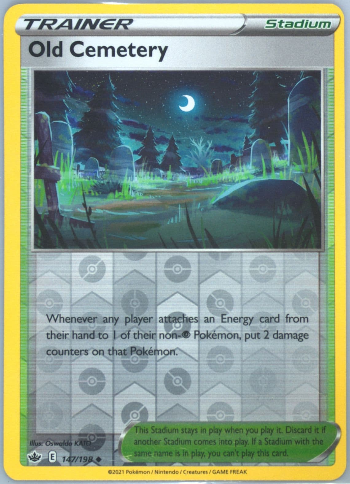 Old Cemetery-Reverse Foil (147) 2021 Pokemon Sword & Shield Chilling Reign