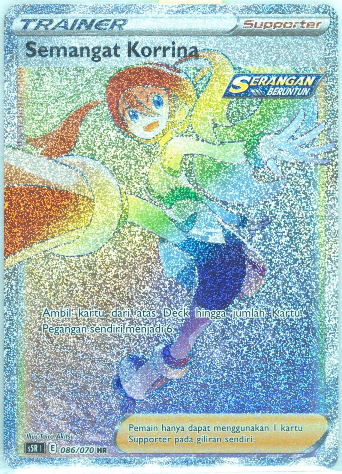 Full Art/Korrina's Focus-Hyper (086) 2021 Pokemon Indonesian Sword & Shield Rapid Strike Master