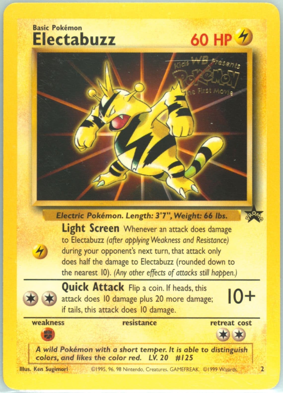 Electabuzz Movie Promo (2) 1999 Pokemon Game Movie