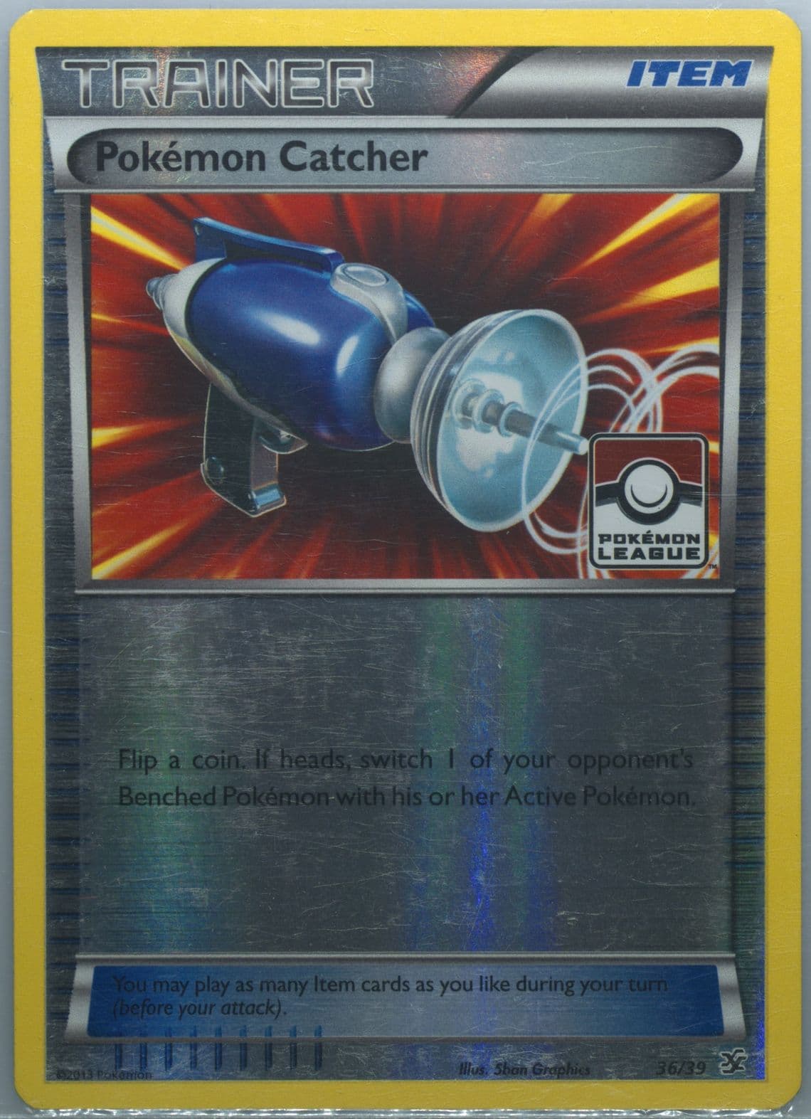 Pokemon Catcher-Reverse Foil Pokemon League (36) 2013 Pokemon XY Kalos Starter Set