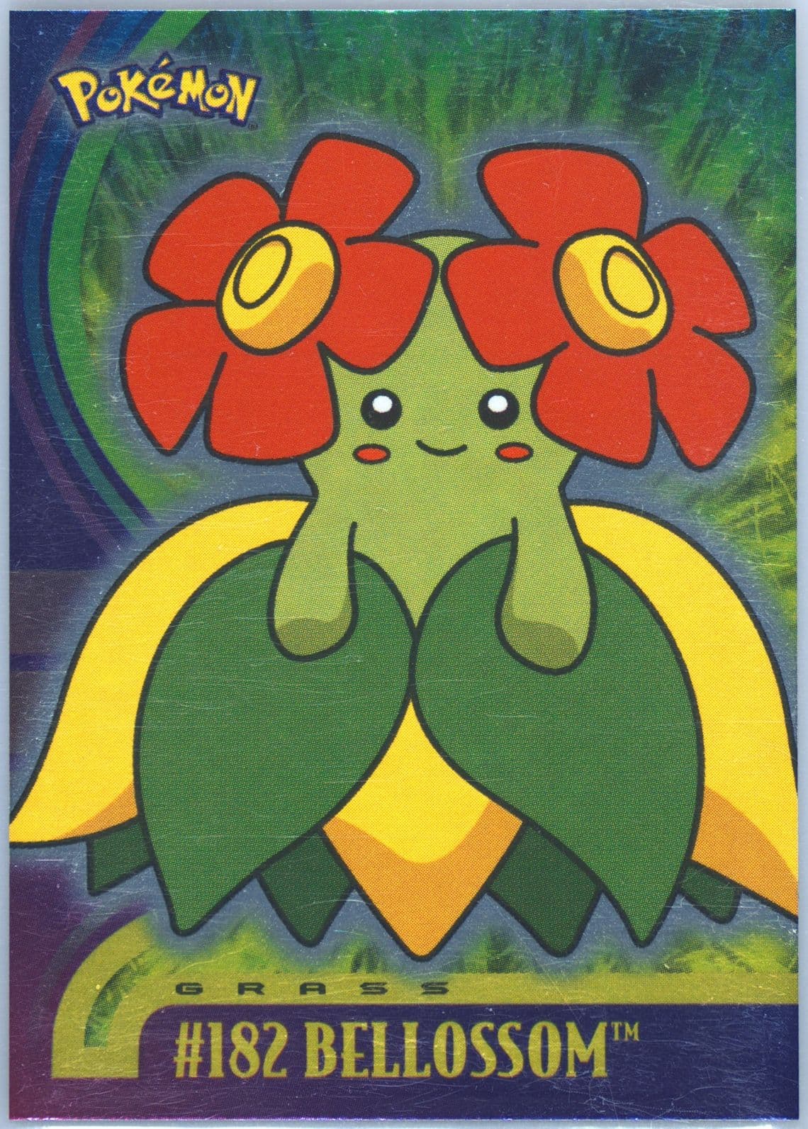 Bellossom (182) 2001 Topps Pokemon Johto Series 1