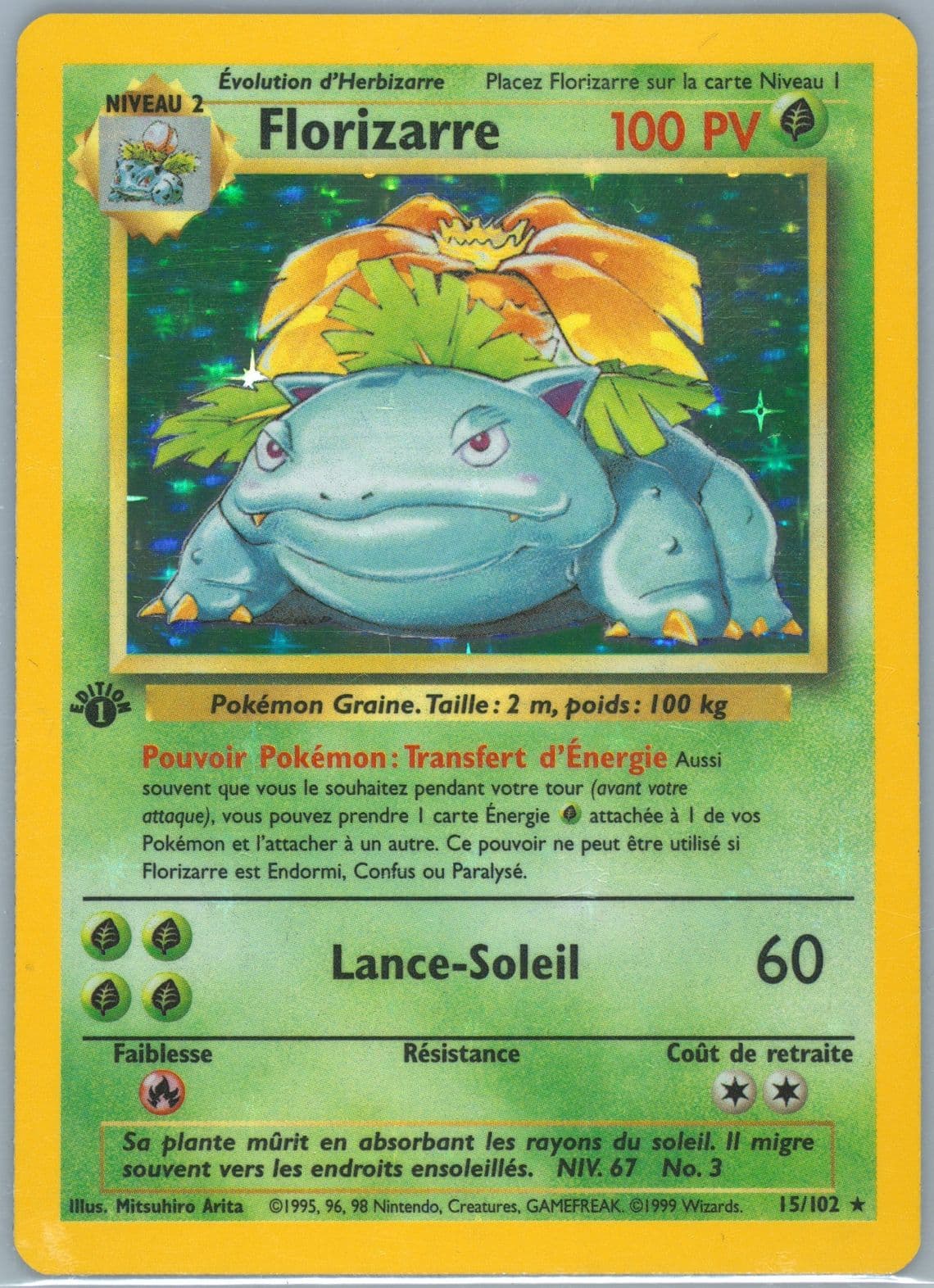Florizarre-Holo 1st Edition (15) 1999 Pokemon French