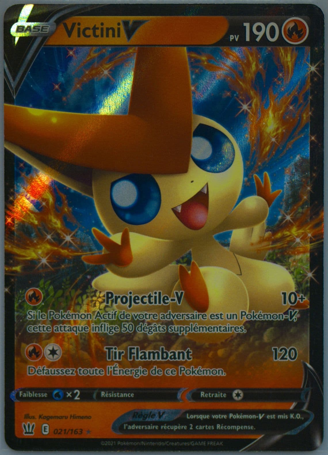 Victini V French (021) 2021 Pokemon Sword & Shield Battle Styles