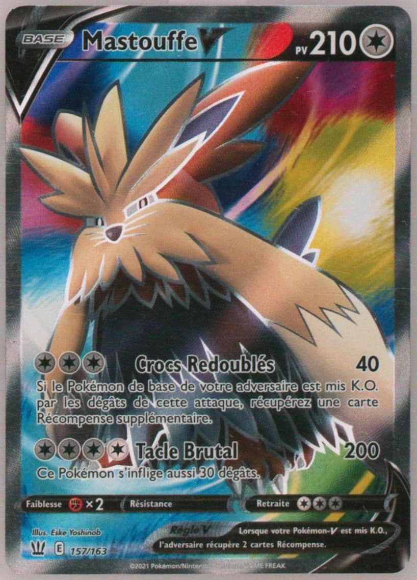 Full Art/Mastouffe V French (157) 2021 Pokemon Sword & Shield Battle Styles