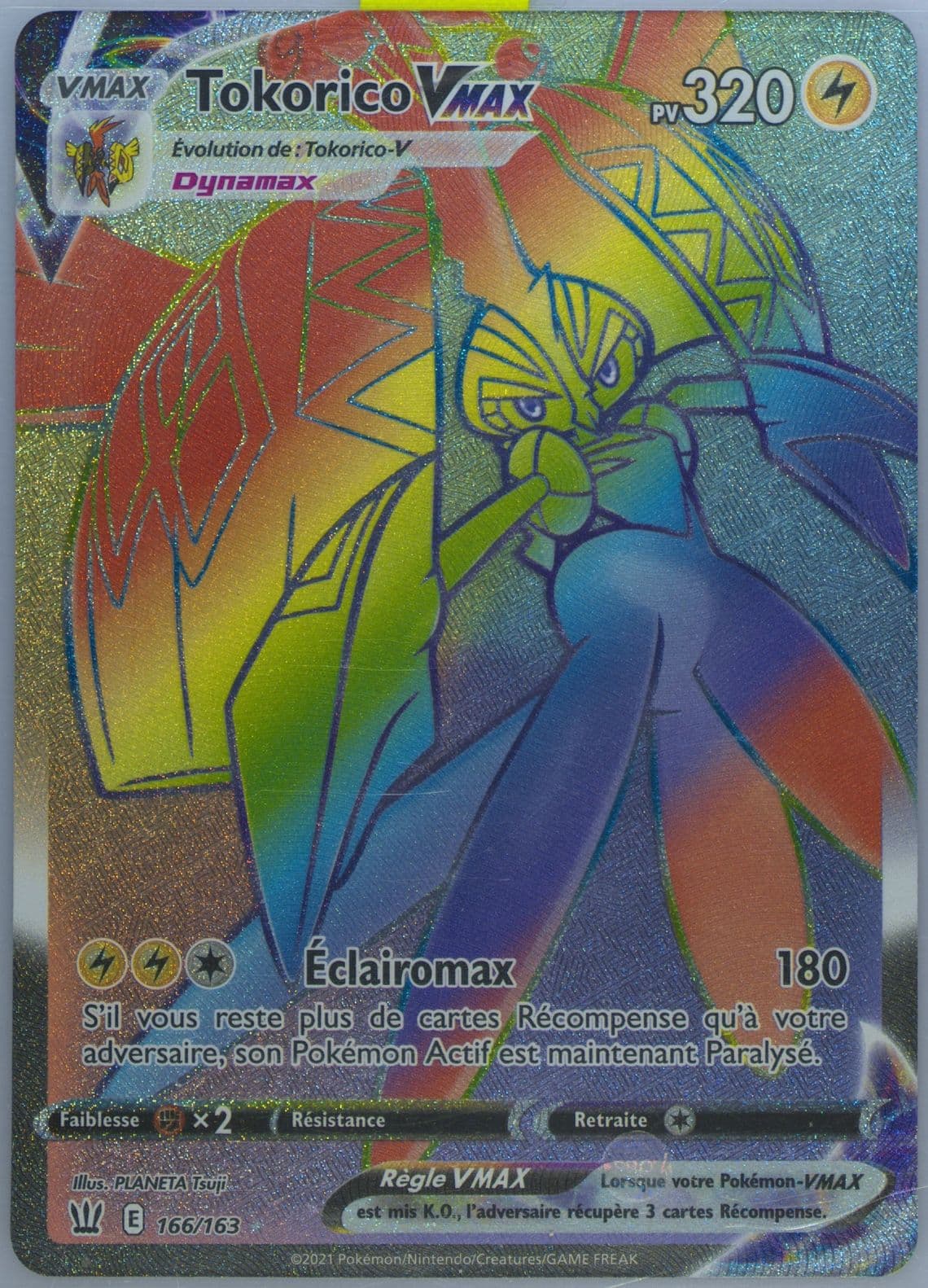 Full Art/Tokorico Vmax French-Secret (166) 2021 Pokemon Sword & Shield Battle Styles