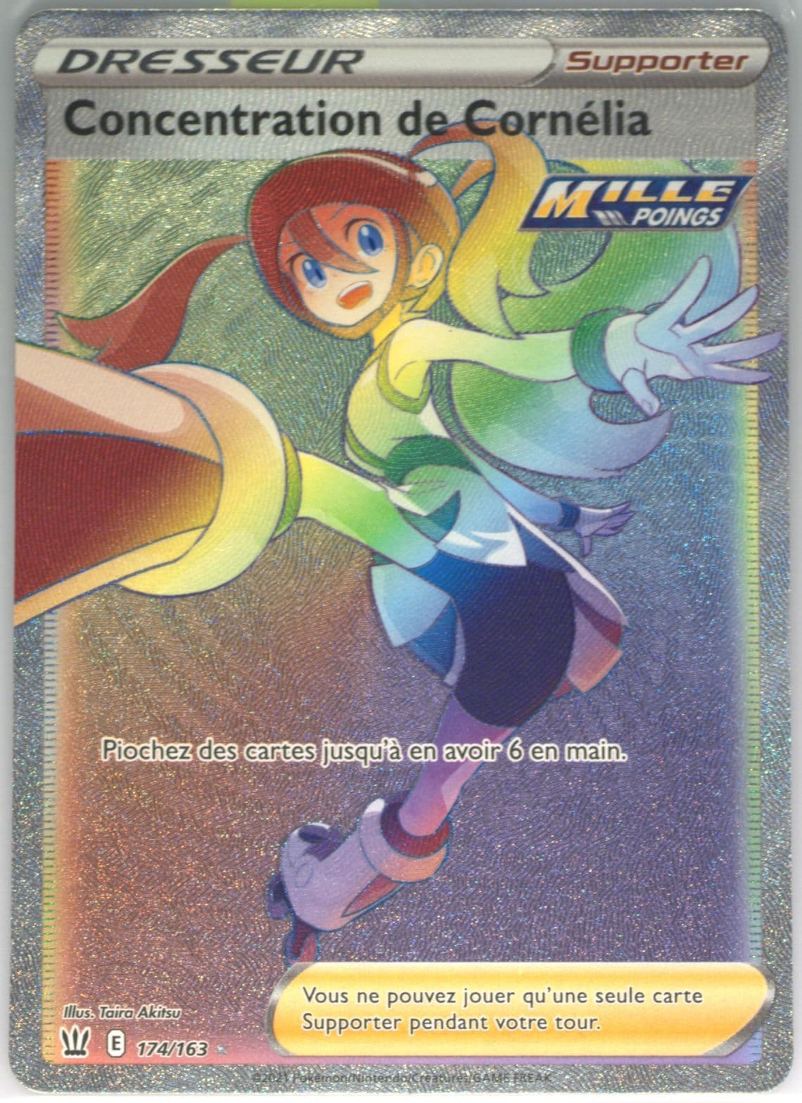 Full Art/Concentration de Cornelia French-Secret (174) 2021 Pokemon Sword & Shield Battle Styles