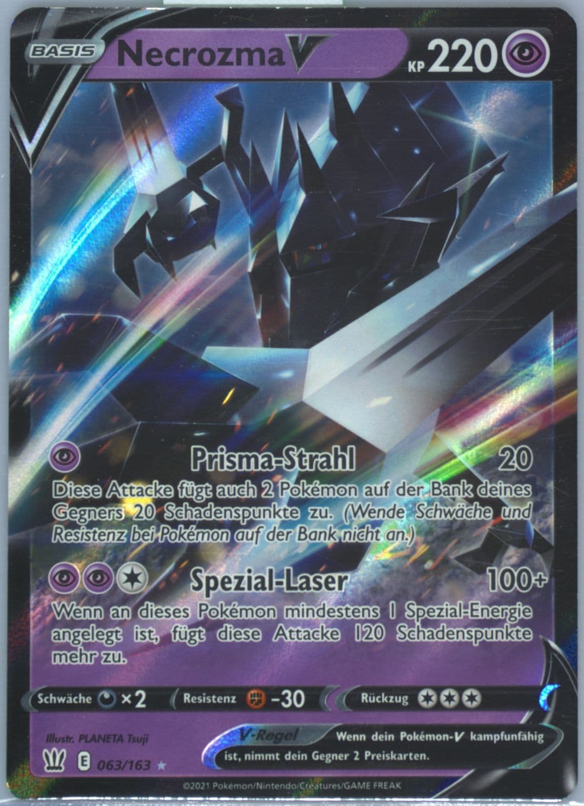 Necrozma V German (063) 2021 Pokemon Sword & Shield Battle Styles