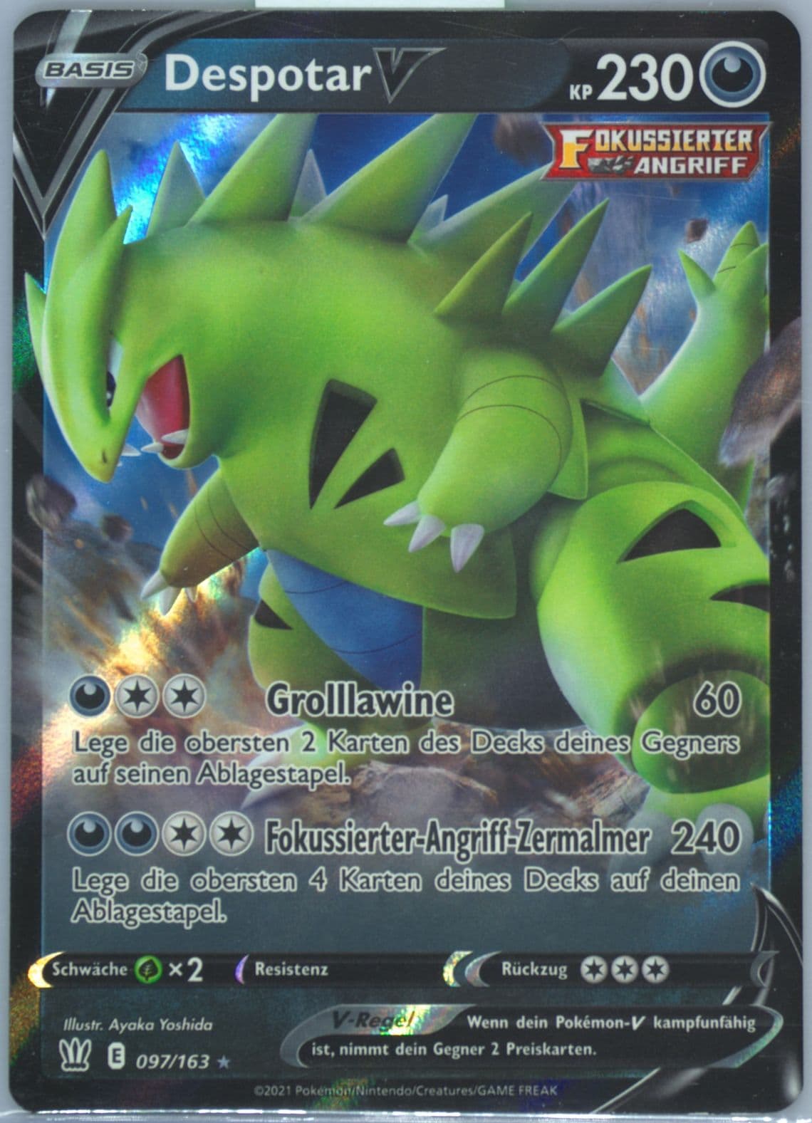 Despotar V German (097) 2021 Pokemon Sword & Shield Battle Styles