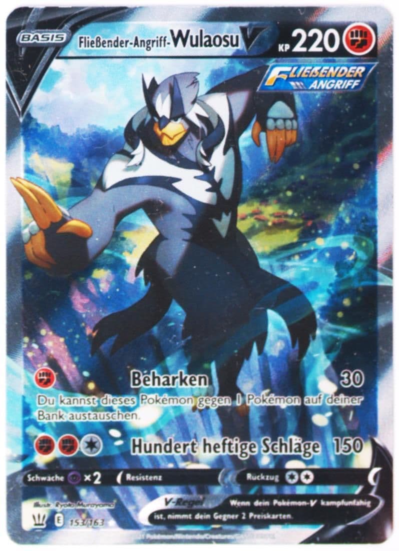 Full Art/Fliebender-Angriff-Wulaosu V German (153) 2021 Pokemon Sword & Shield Battle Styles