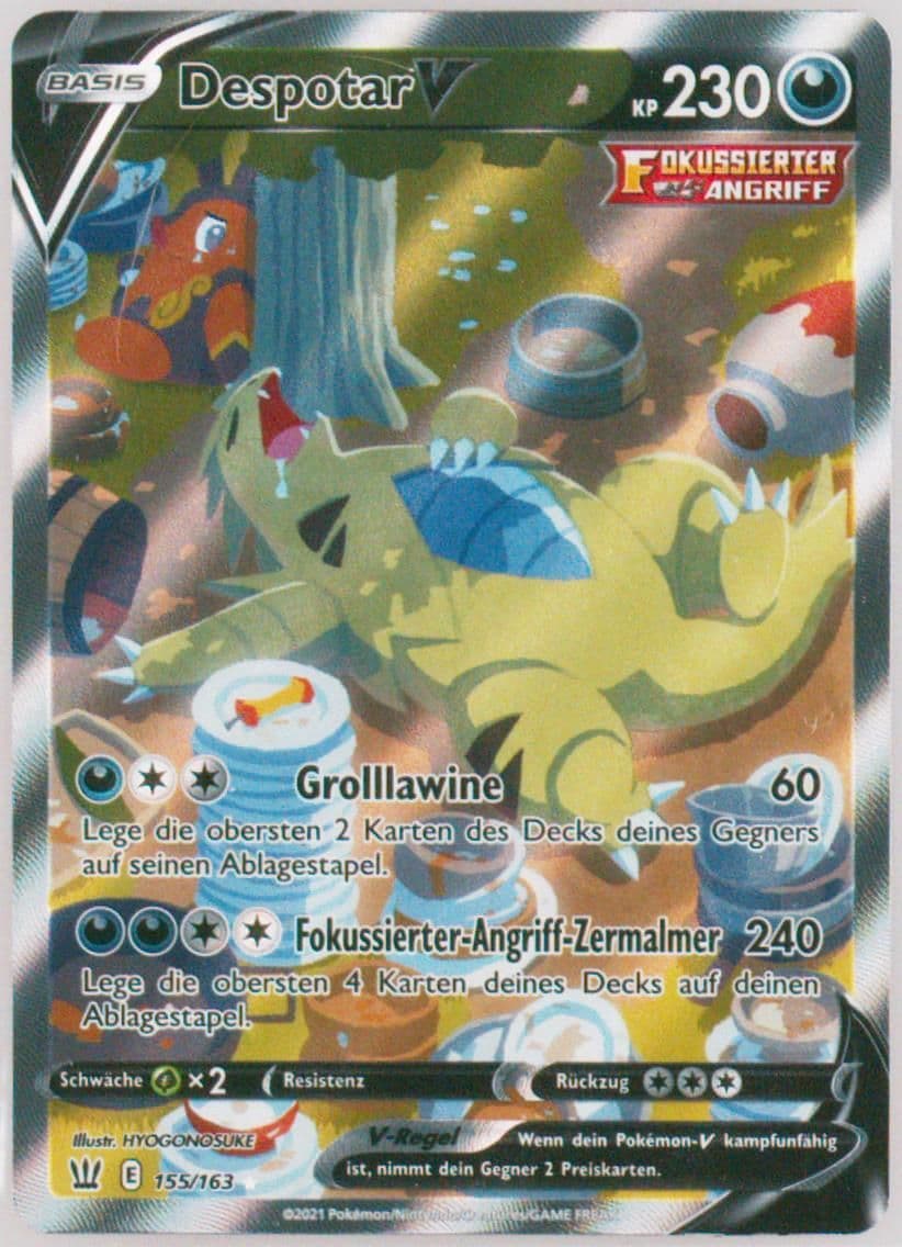 Full Art/Despotar V German (155) 2021 Pokemon Sword & Shield Battle Styles