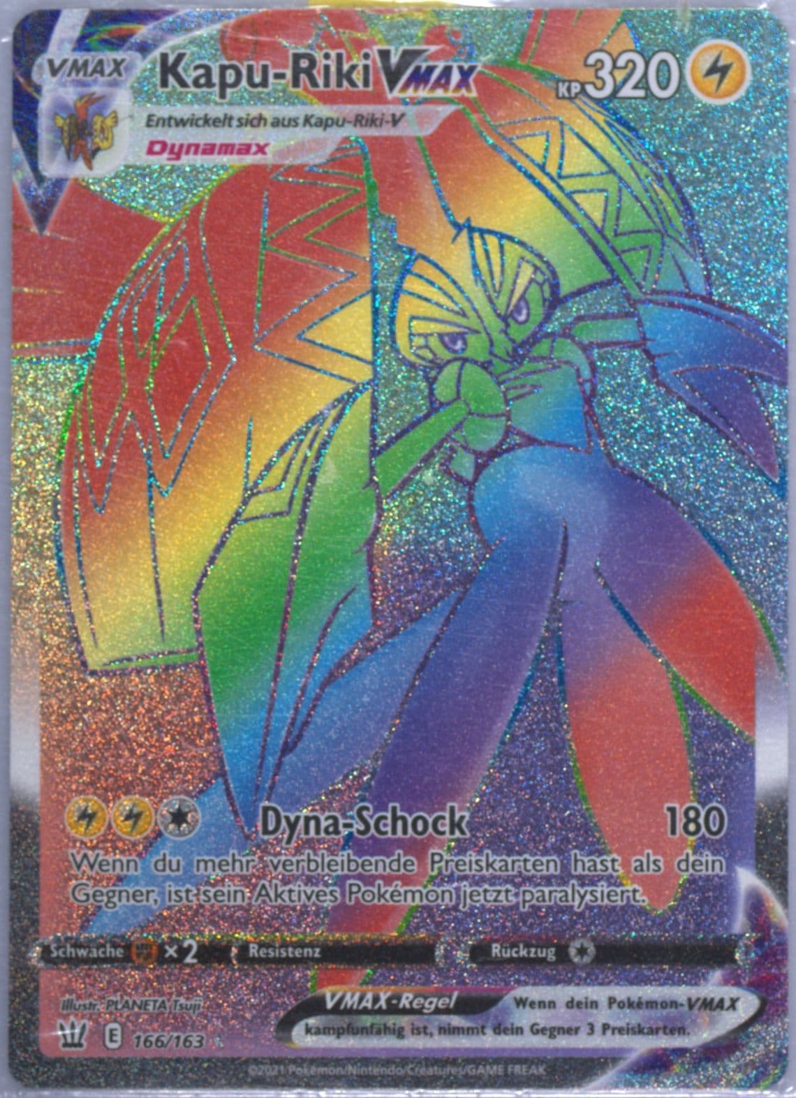 Full Art/Kapu-Riki Vmax German-Secret (166) 2021 Pokemon Sword & Shield Battle Styles