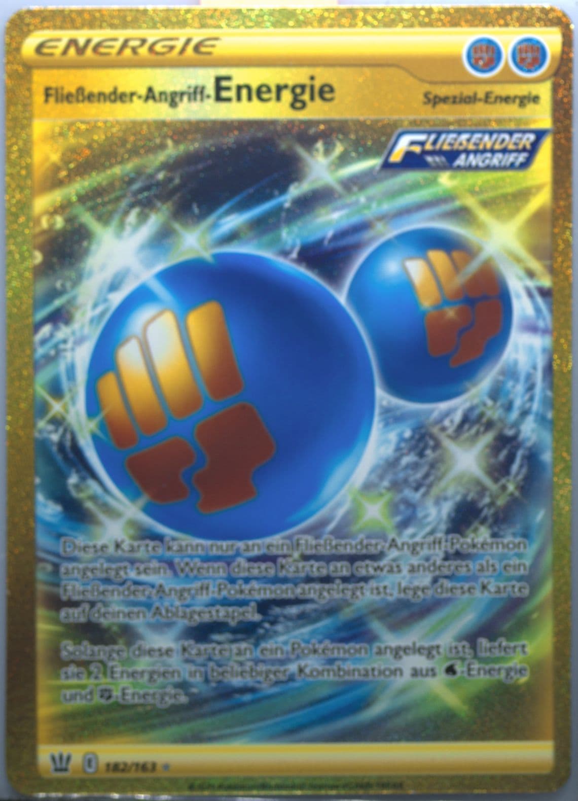 Full Art/Fliebender-Angriff-Energie German-Secret (182) 2021 Pokemon Sword & Shield Battle Styles