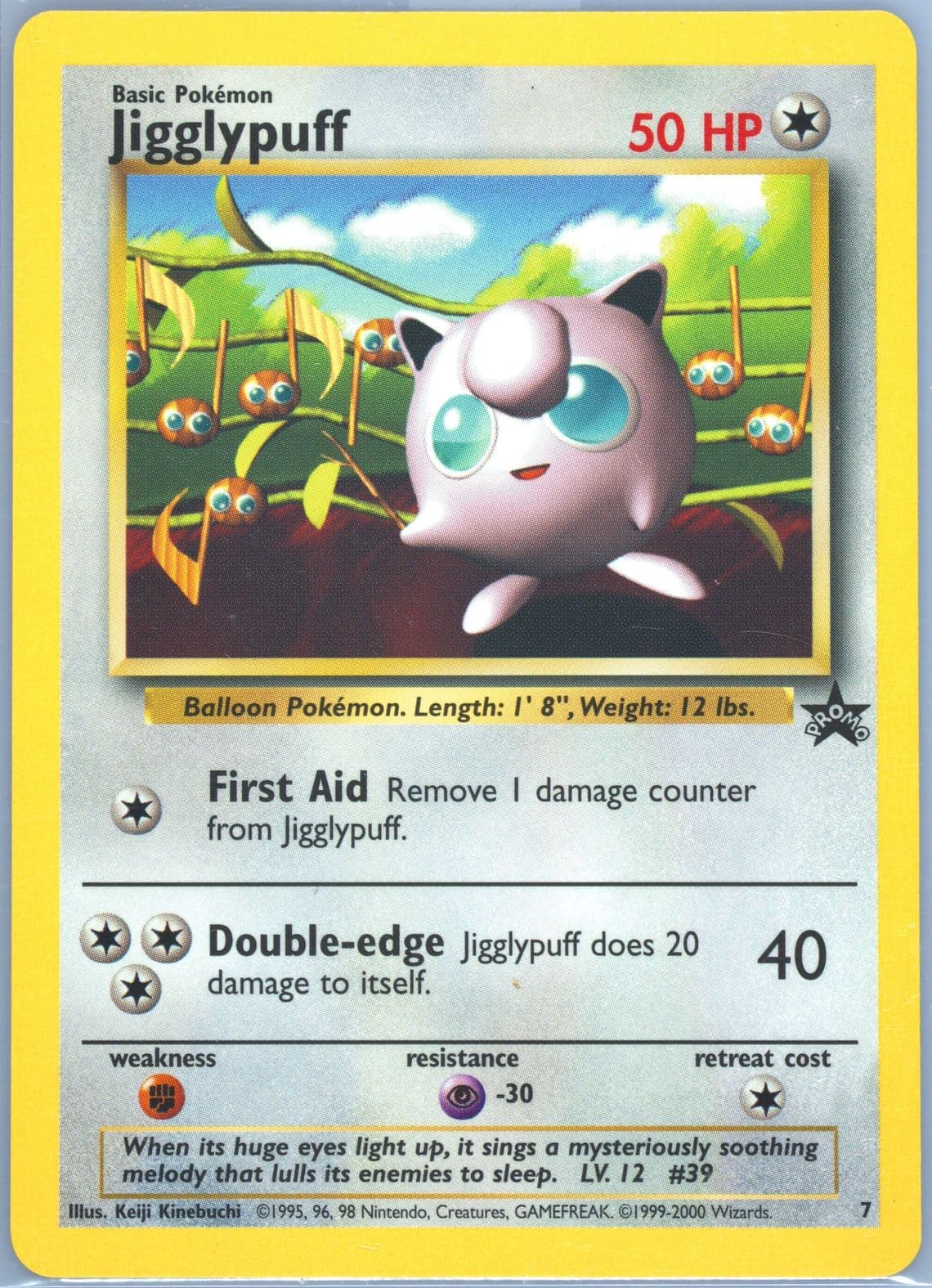 Jigglypuff (7) 2000 Pokemon Promo Black Star