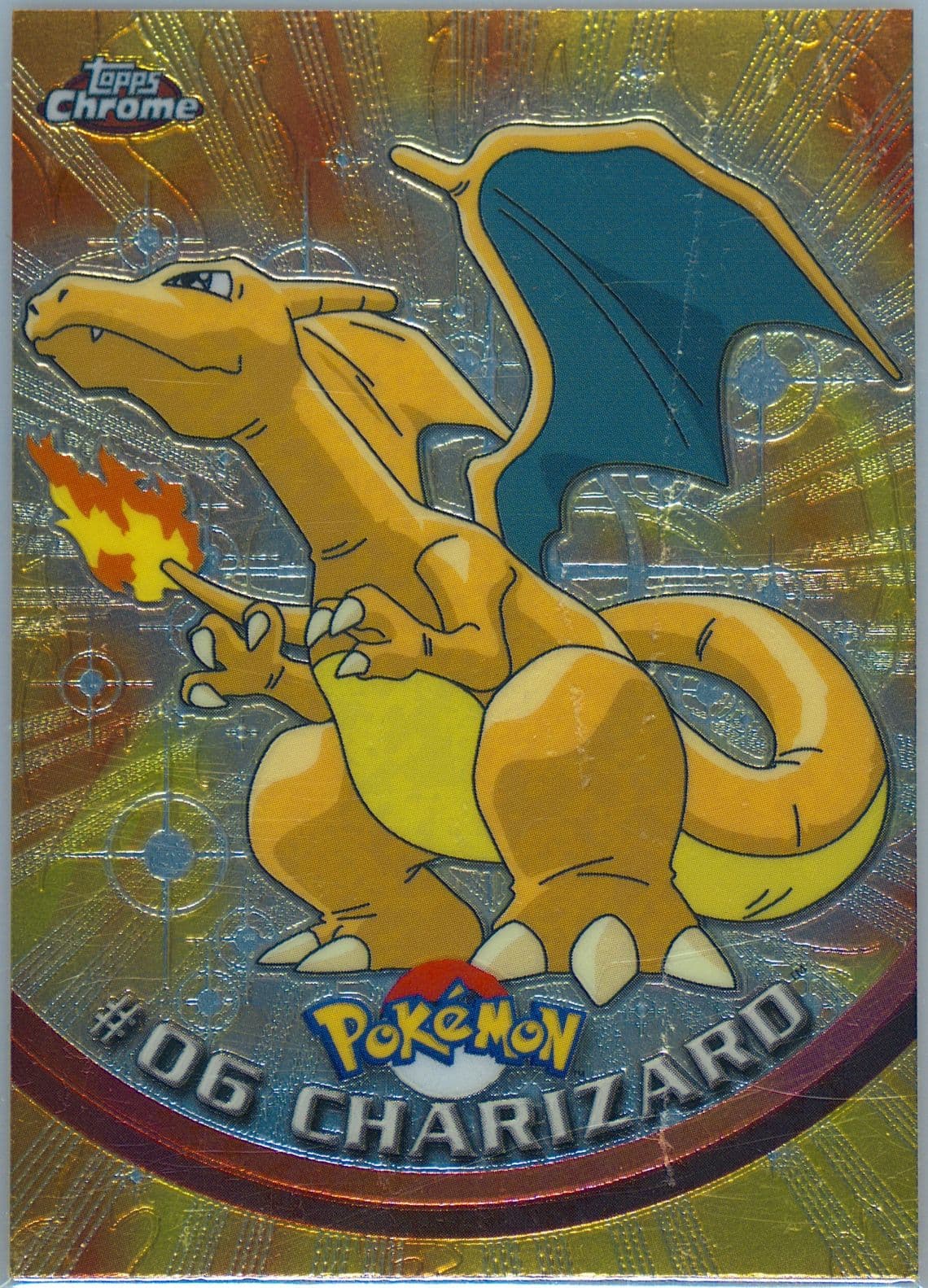 Charizard (6) 2000 Topps Chrome Pokemon T.V.