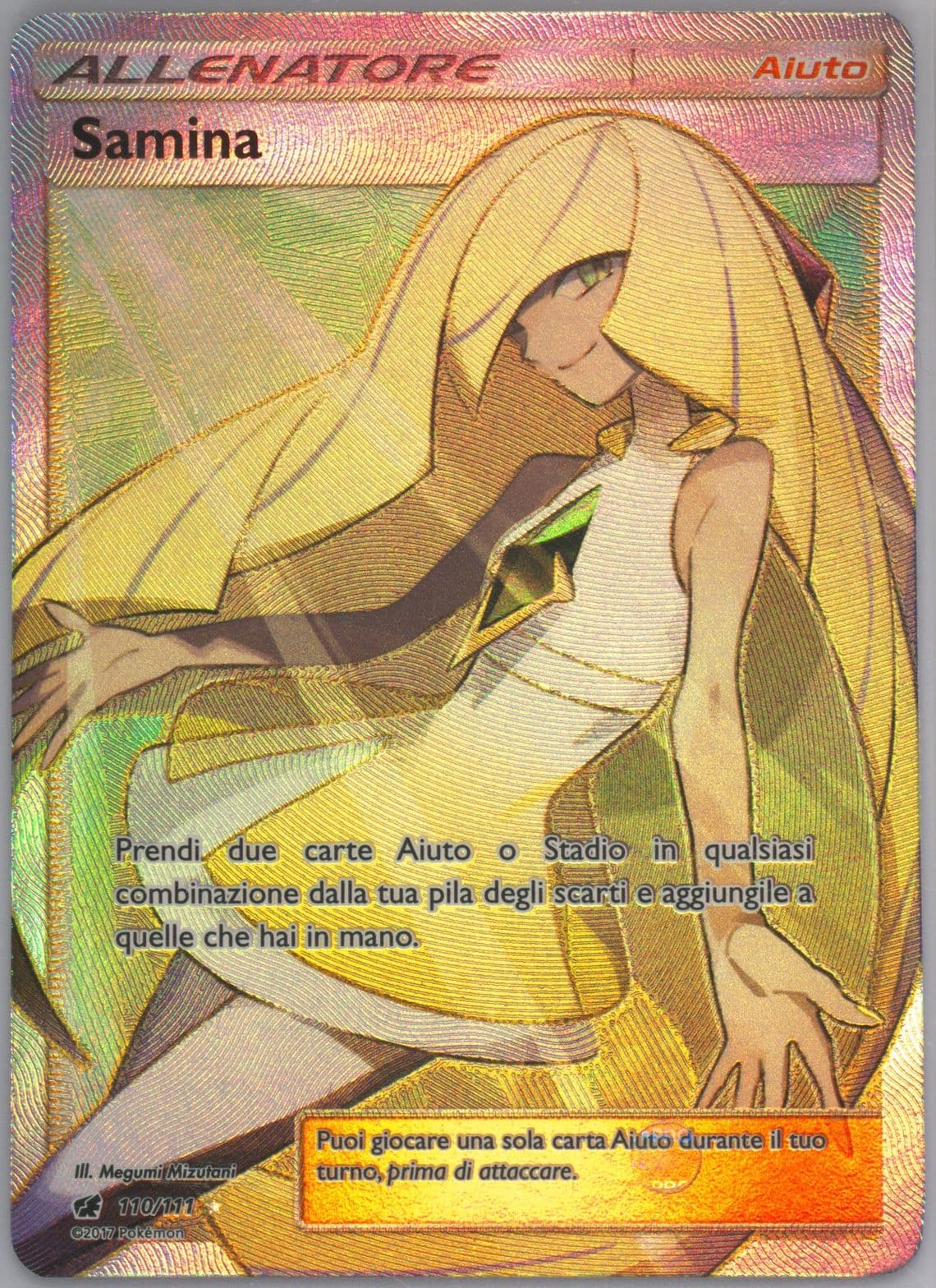 Full Art/Samina Italian (110) 2017 Pokemon Sun & Moon Crimson Invasion