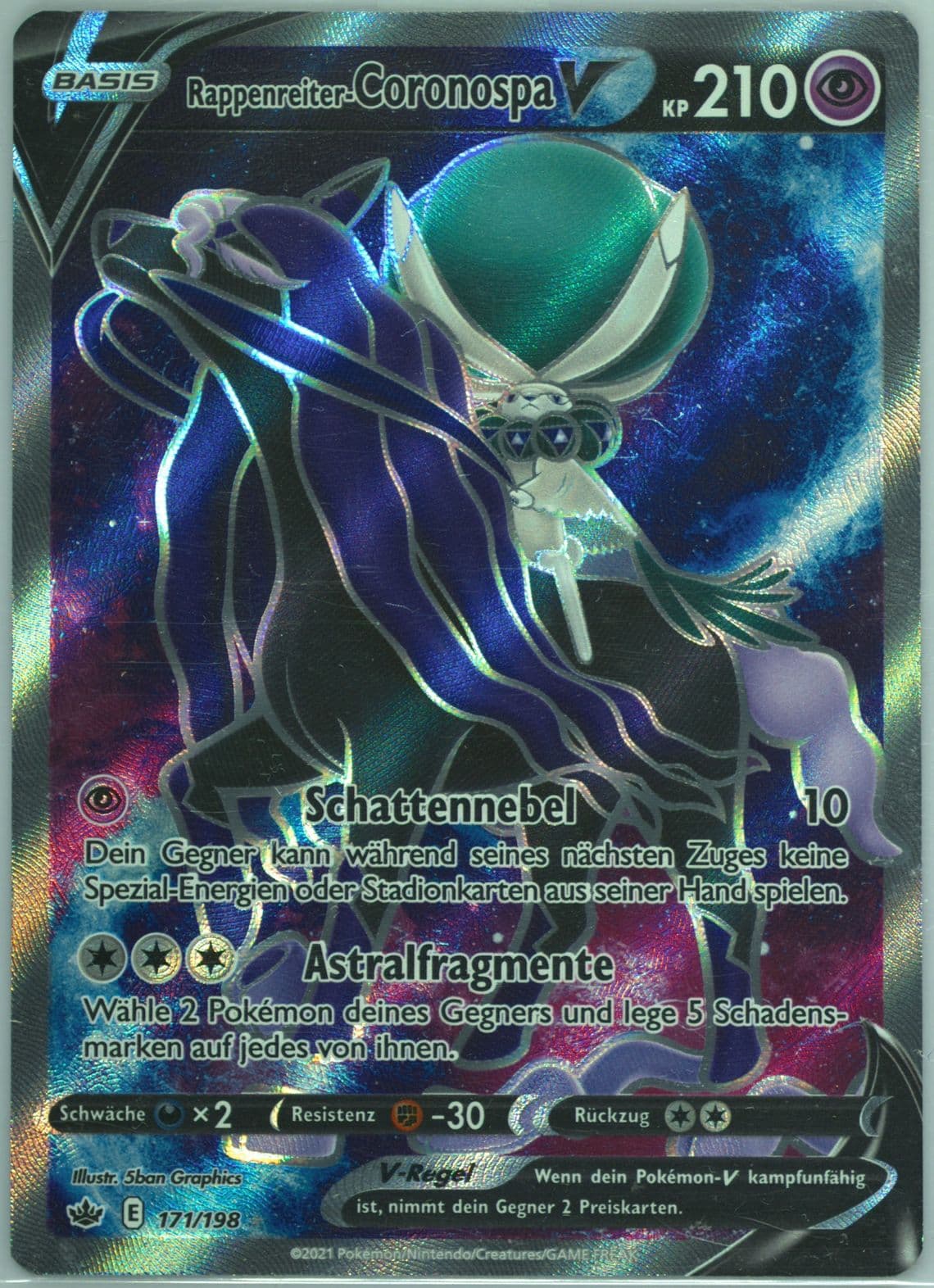 Full Art/Rappenreiter-Coronospa V German (171) 2021 Pokemon Sword & Shield Chilling Reign