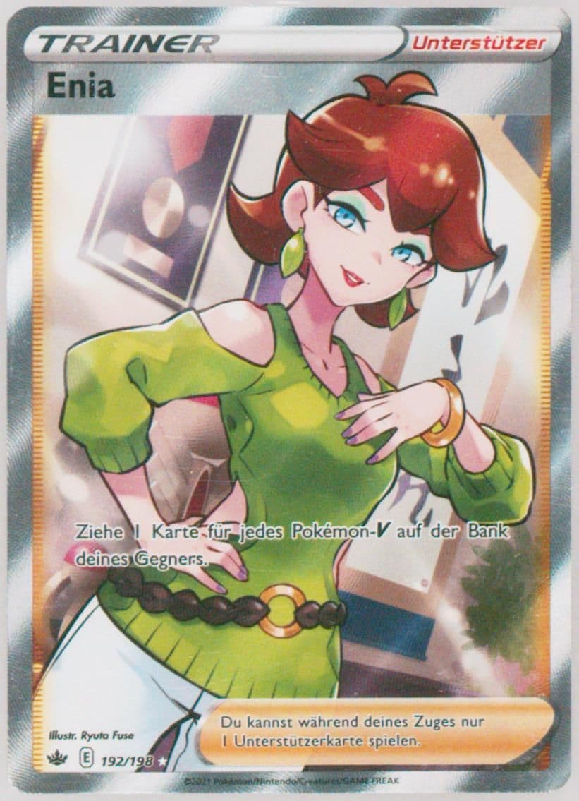 Full Art/Enia German (192) 2021 Pokemon Sword & Shield Chilling Reign