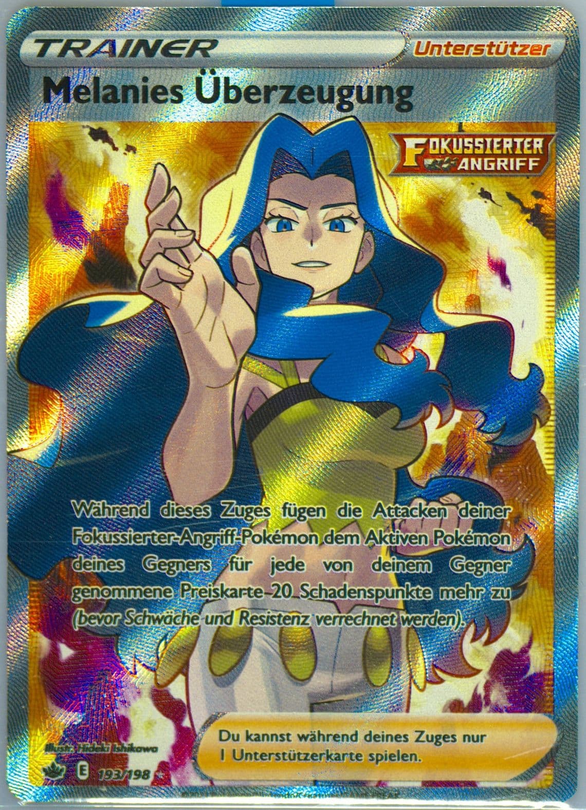 Full Art/Melanies Uberzeugung German (193) 2021 Pokemon Sword & Shield Chilling Reign