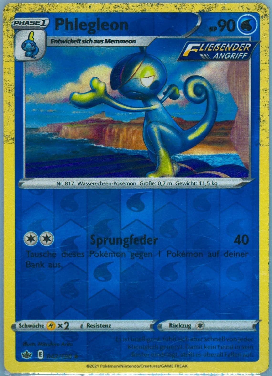 Phlegleon-Reverse Foil German (042) 2021 Pokemon Sword & Shield Chilling Reign
