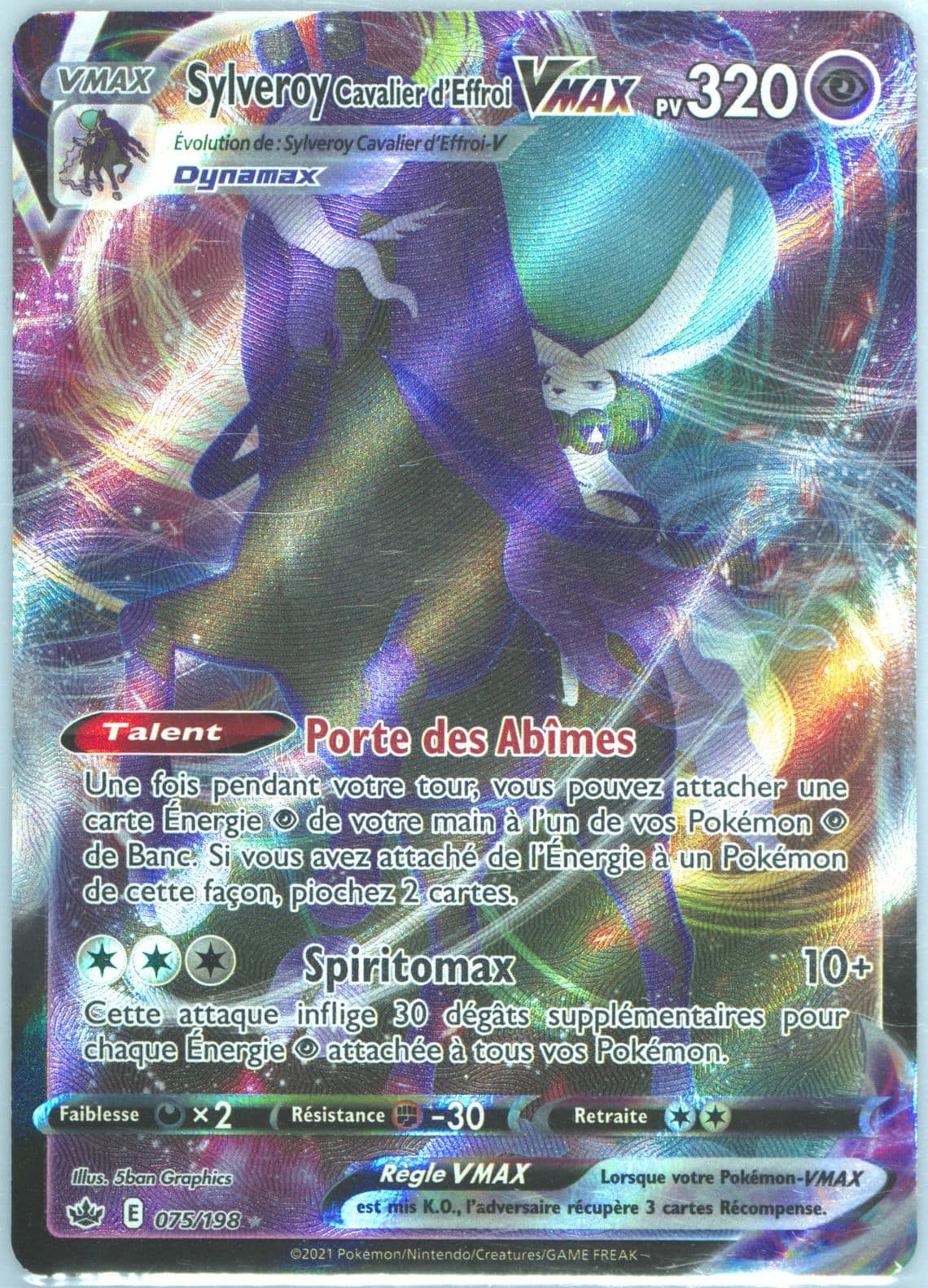 Full Art/Sylveroy Cavalier D'Effroi Vmax French (075) 2021 Pokemon Sword & Shield Chilling Reign
