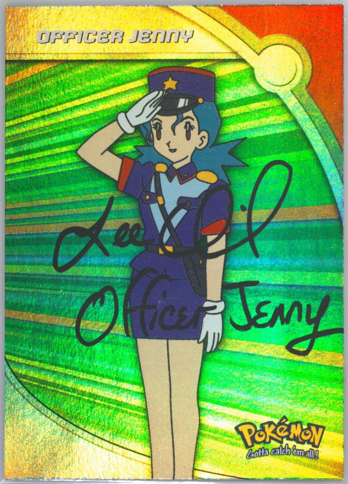 Officer Jenny Rainbow (HV17) 2000 Topps Pokemon TV Animation Series 3 Heroes & Villains