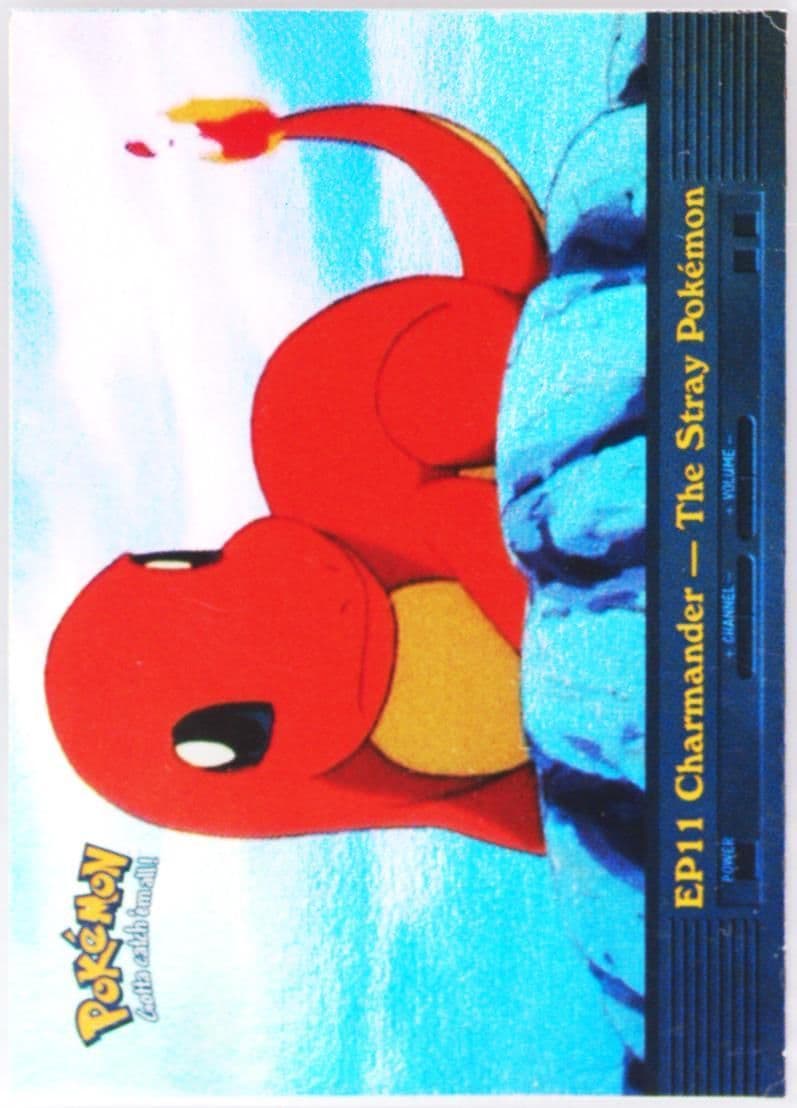 Charmander-the Stray Pokemon Rainbow Foil (EP11) 2000 Topps Pokemon TV Animation Series 2 Episode Cards