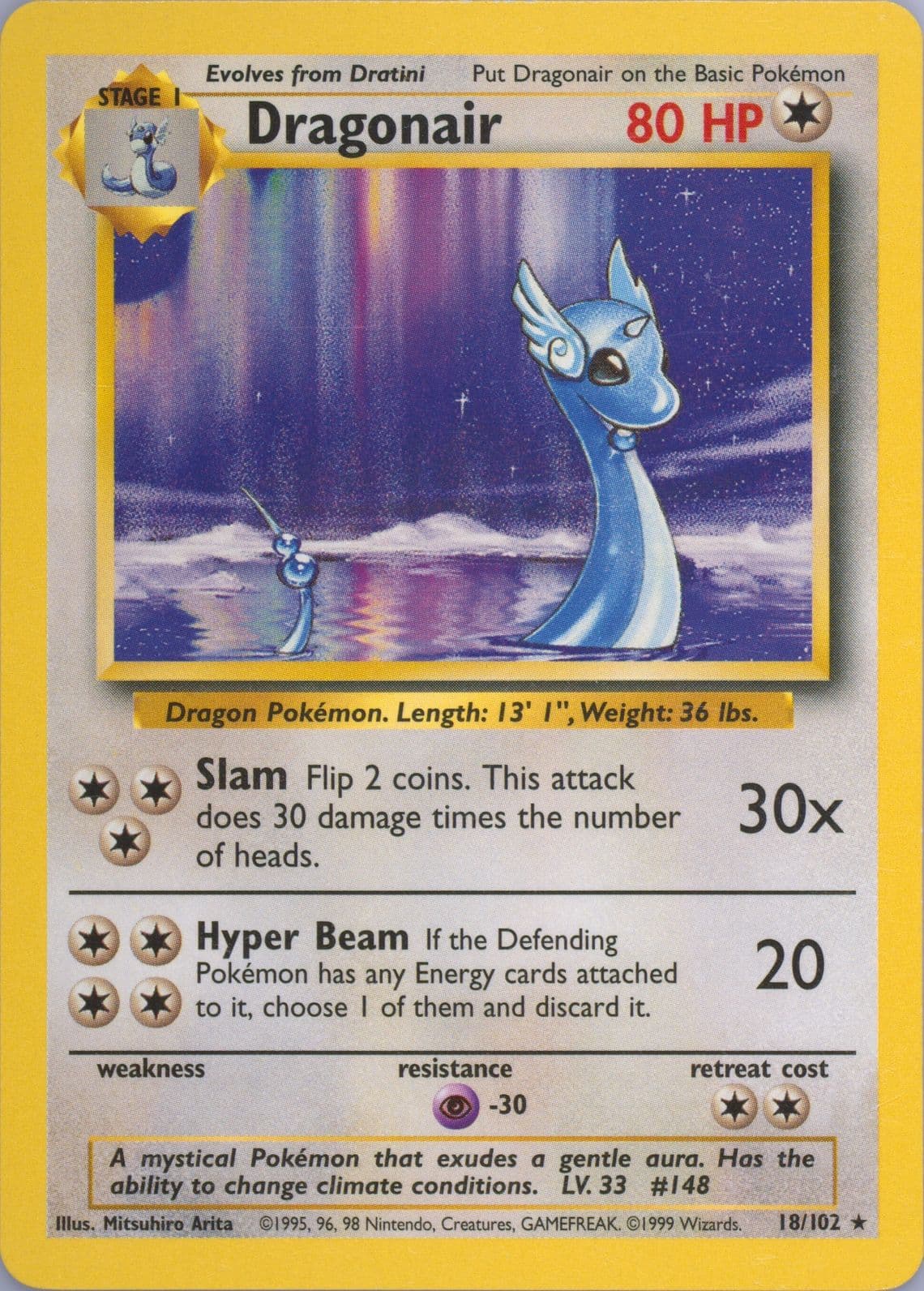 Dragonair (18) 1999 Pokemon Game