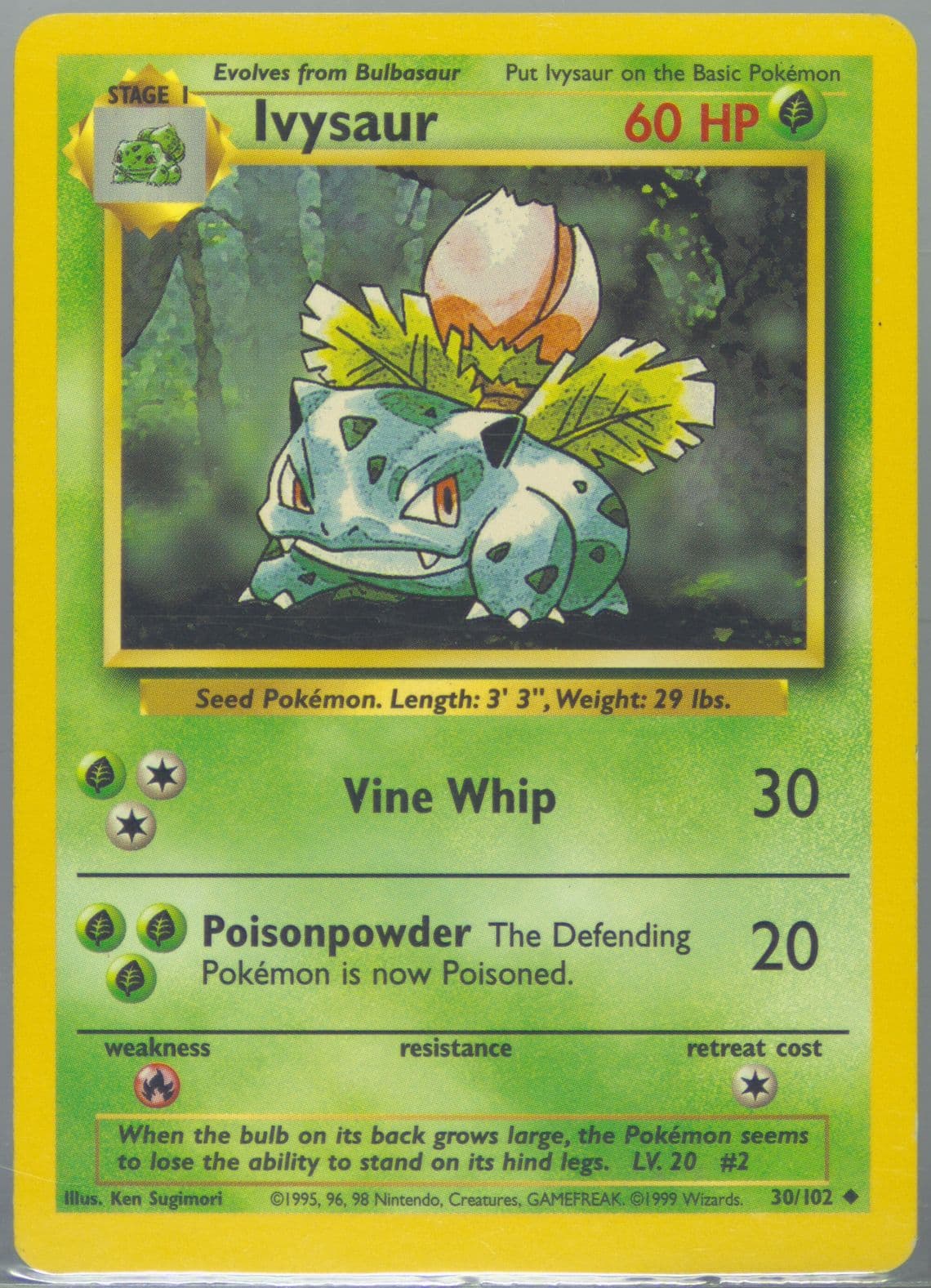 Ivysaur (30) 1999 Pokemon Game
