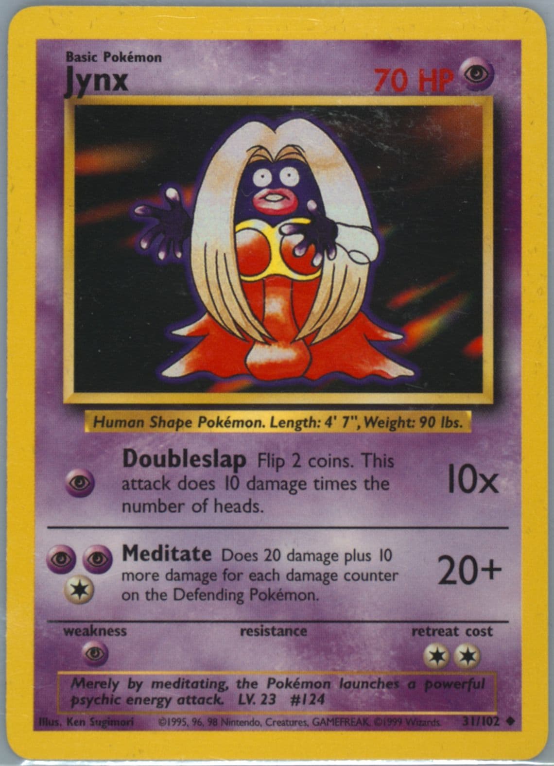 Jynx (31) 1999 Pokemon Game