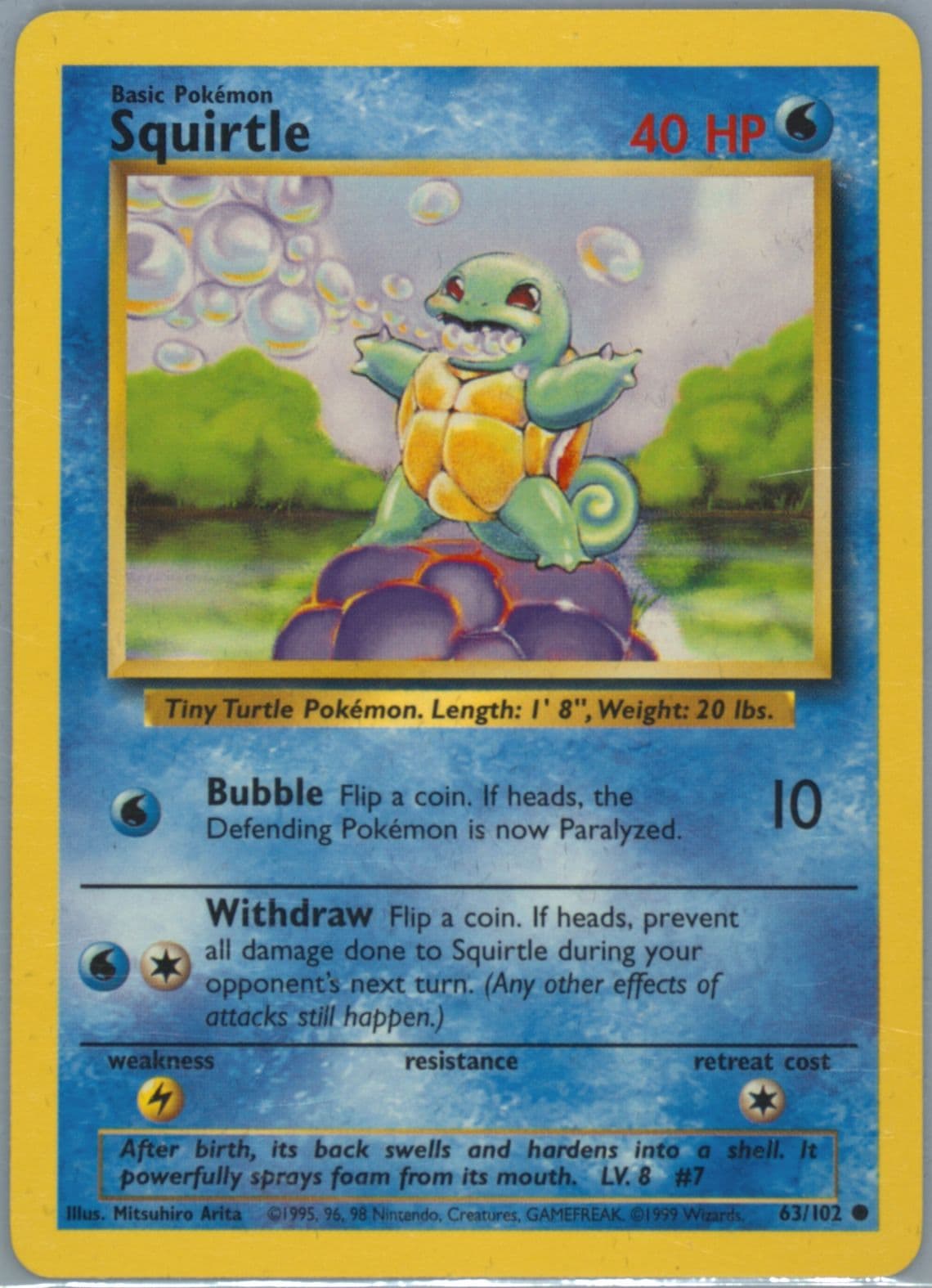 Squirtle (63) 1999 Pokemon Game