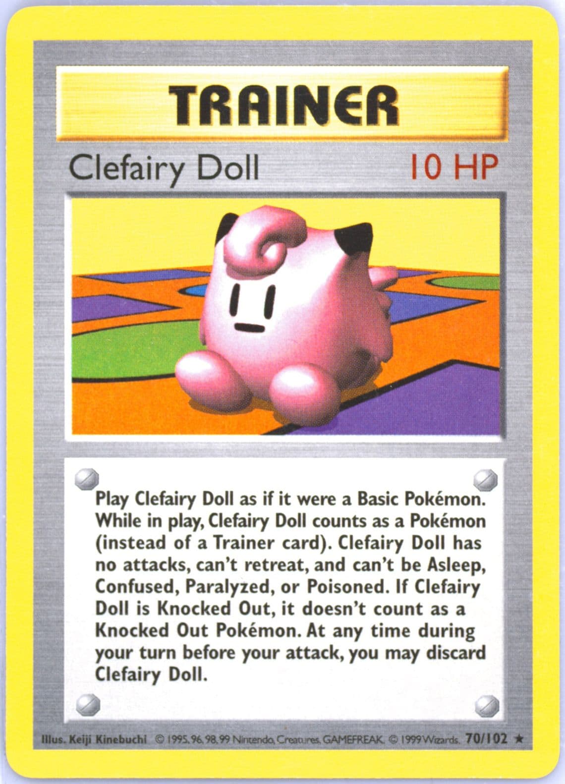 Clefairy Doll (70) 1999 Pokemon Game