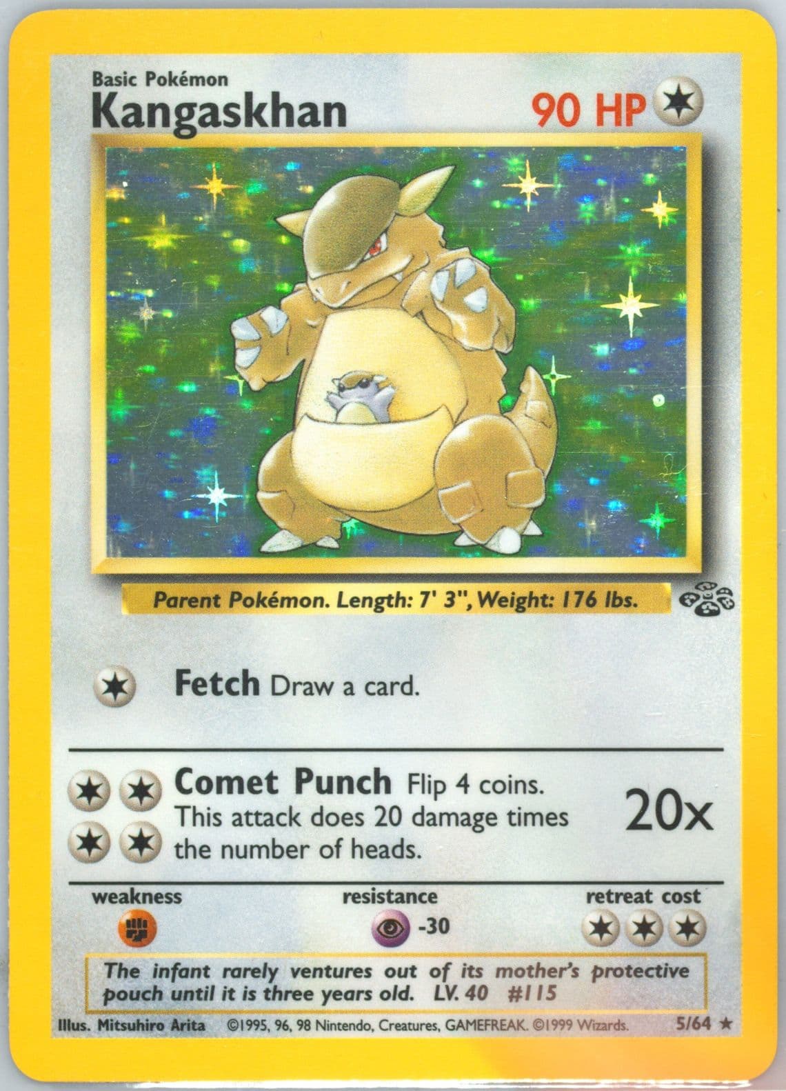 Kangaskhan-Holo (5) 1999 Pokemon Jungle