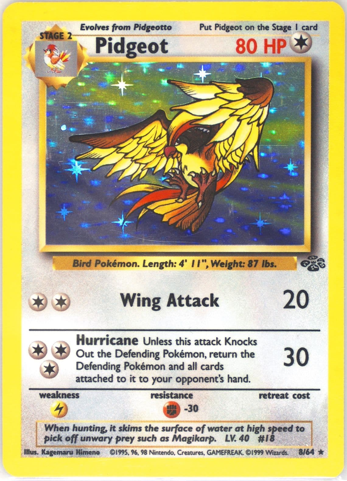 Pidgeot-Holo (8) 1999 Pokemon Jungle