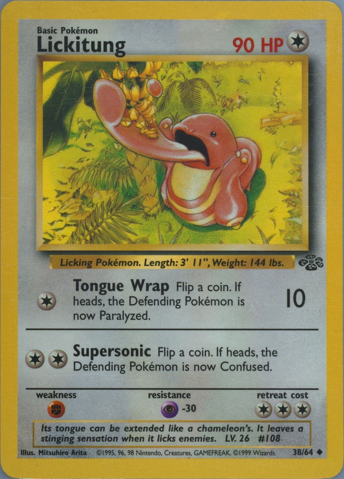 Lickitung (38) 1999 Pokemon Jungle