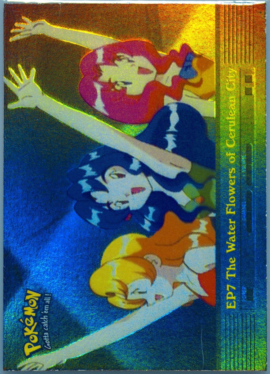 The Water Flowers of Cerulean City Rainbow Foil (EP7) 2000 Topps Pokemon TV Animation Series 2 Episode Cards