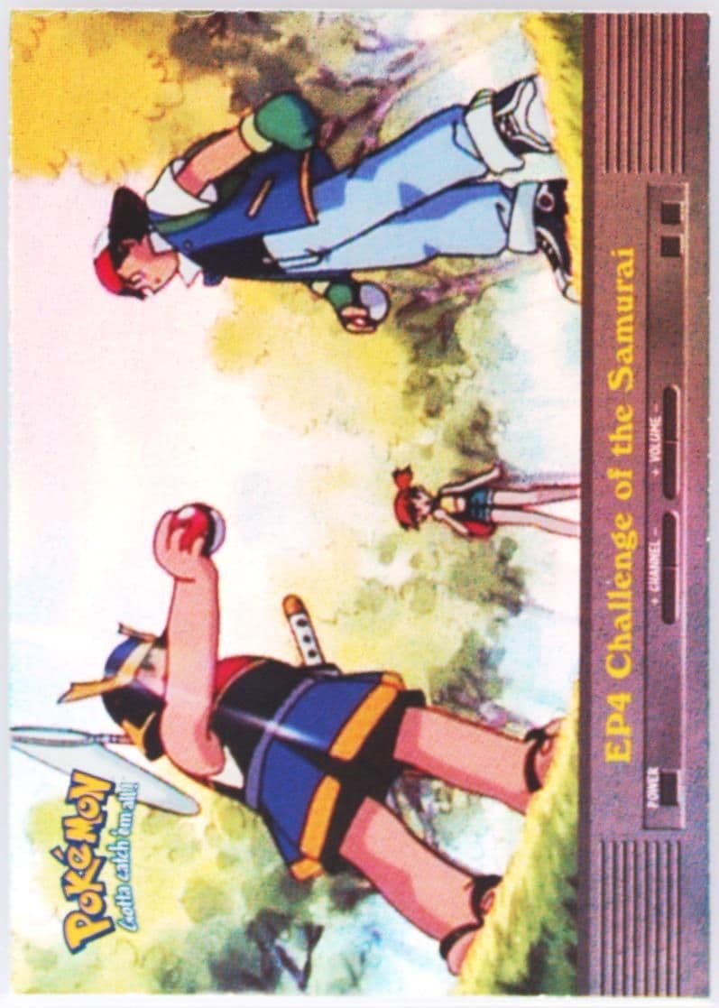 Challenge of the Samurai Rainbow Foil (EP4) 2000 Topps Pokemon TV Animation Series 2 Episode Cards