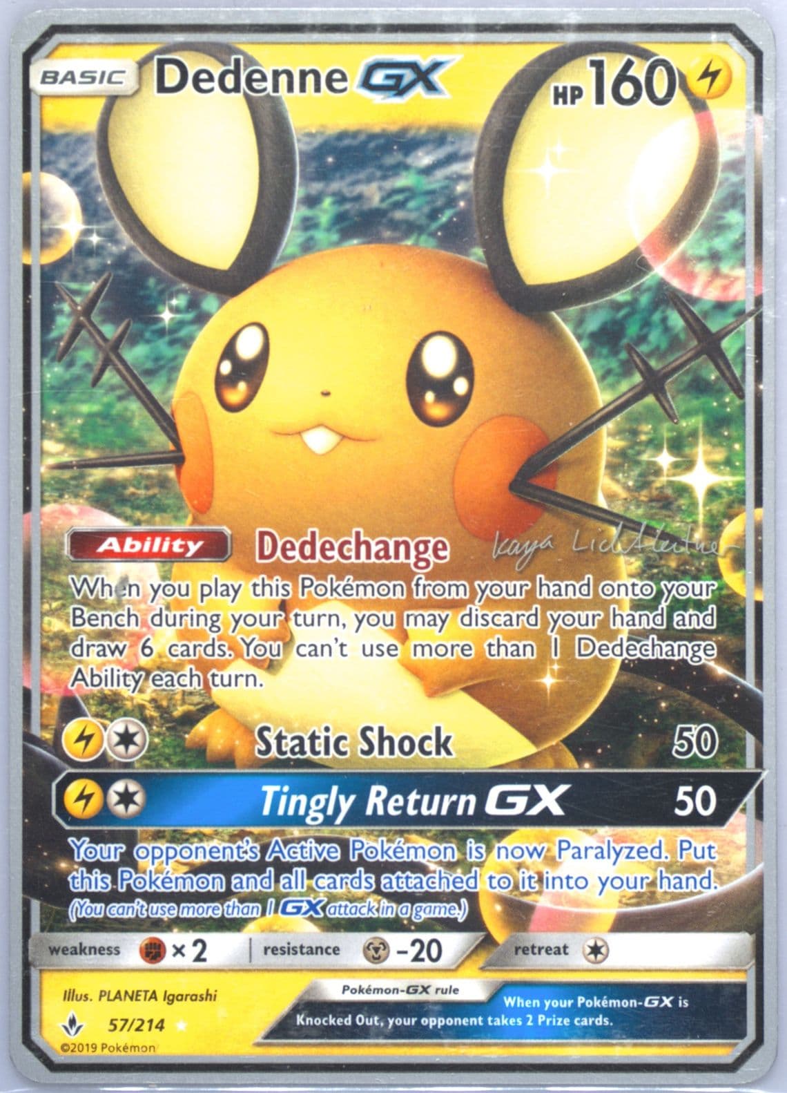 Dedenne GX Fire Box (57) 2019 Pokemon World Championships Promo