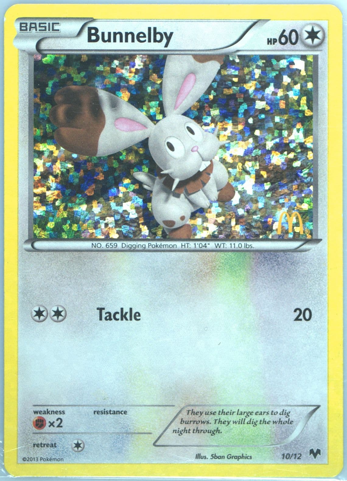 Bunnelby (10) 2014 Pokemon McDonald's Collection