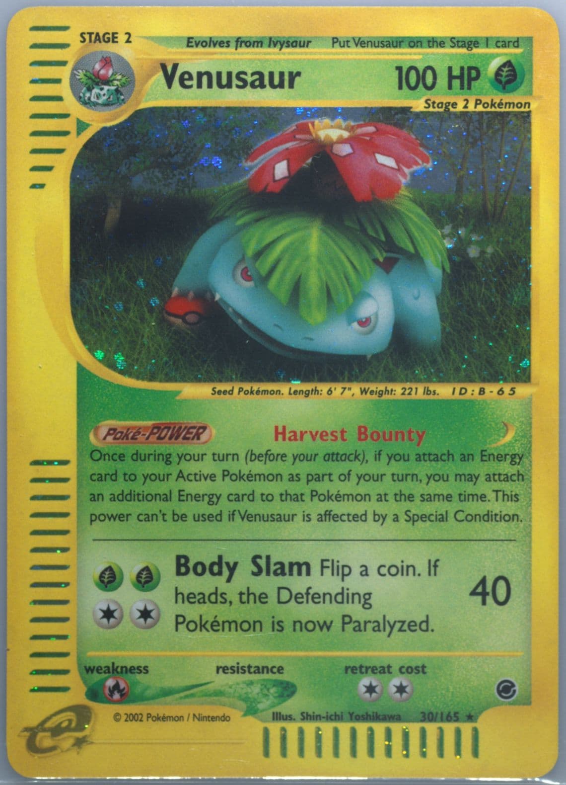 Venusaur-Holo (30) 2002 Pokemon Expedition