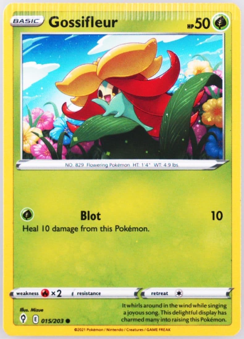 Gossifleur (015) 2021 Pokemon Sword & Shield Evolving Skies