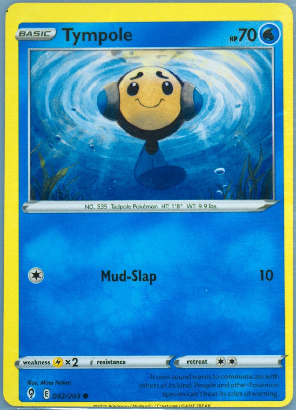 Tympole (042) 2021 Pokemon Sword & Shield Evolving Skies