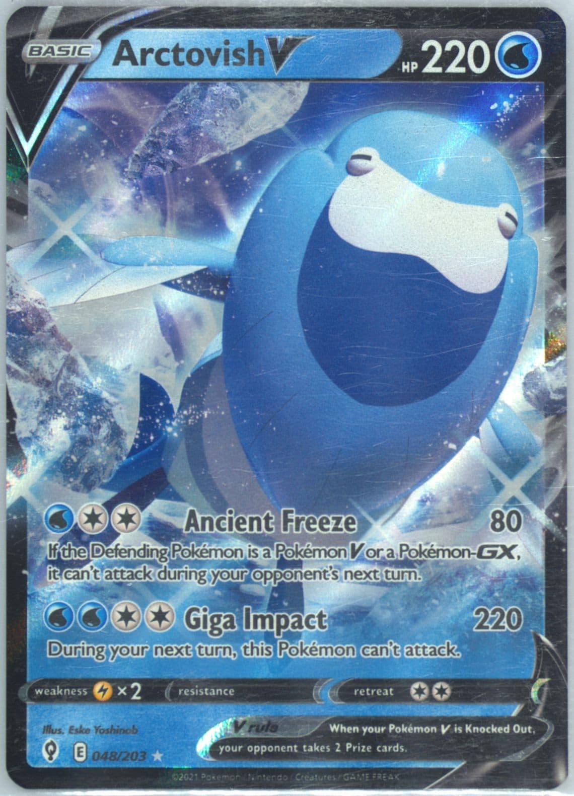 Arctovish V (048) 2021 Pokemon Sword & Shield Evolving Skies