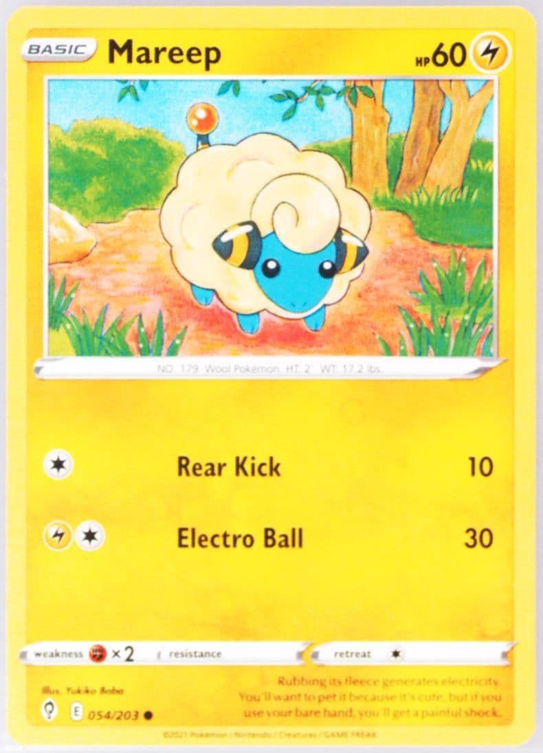 Mareep (054) 2021 Pokemon Sword & Shield Evolving Skies