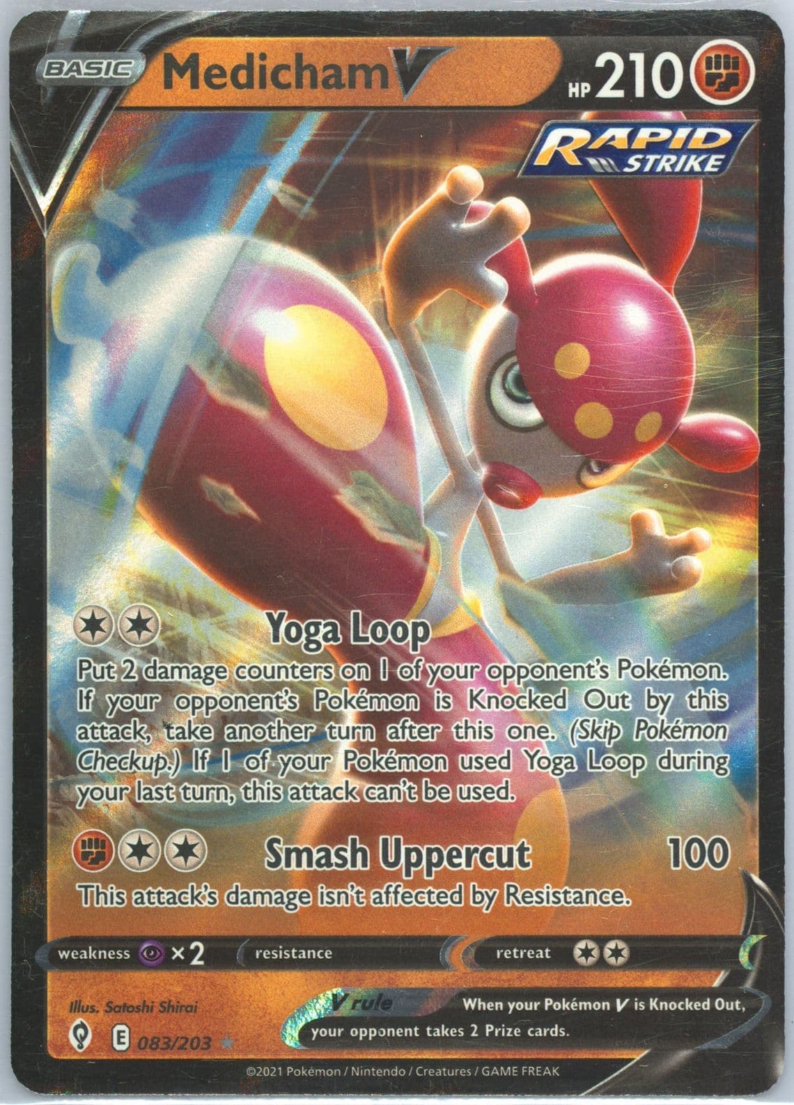 Medicham V (083) 2021 Pokemon Sword & Shield Evolving Skies