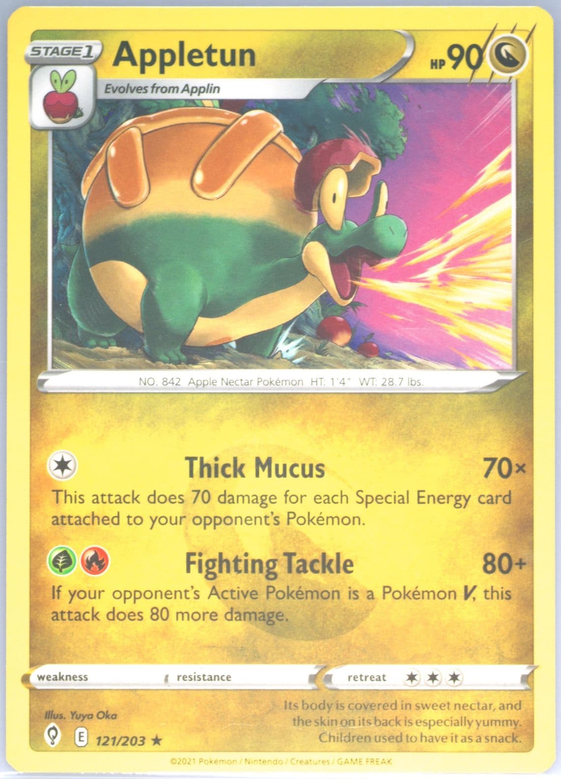 Appletun (121) 2021 Pokemon Sword & Shield Evolving Skies