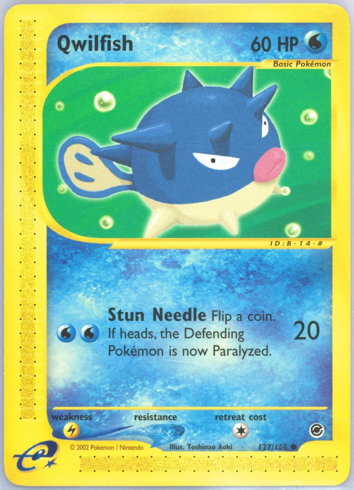 Qwilfish (127) 2002 Pokemon Expedition