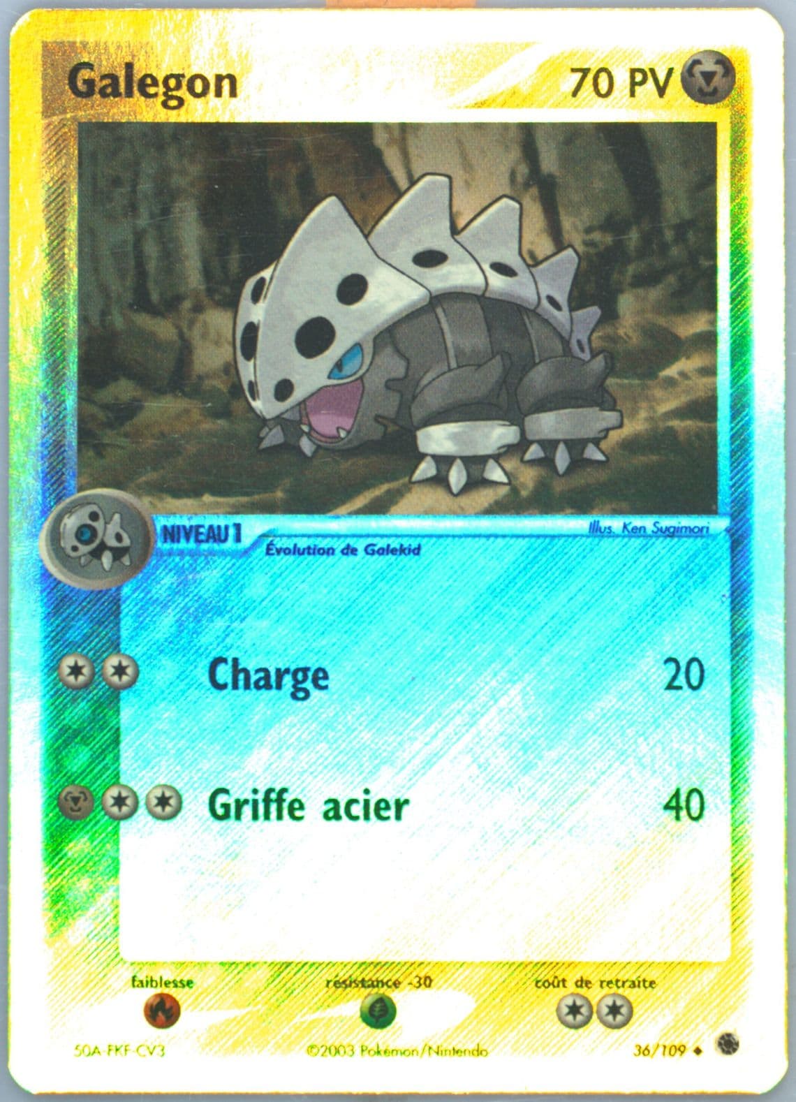 Galegon-Reverse Foil French (36) 2003 Pokemon EX Ruby & Sapphire